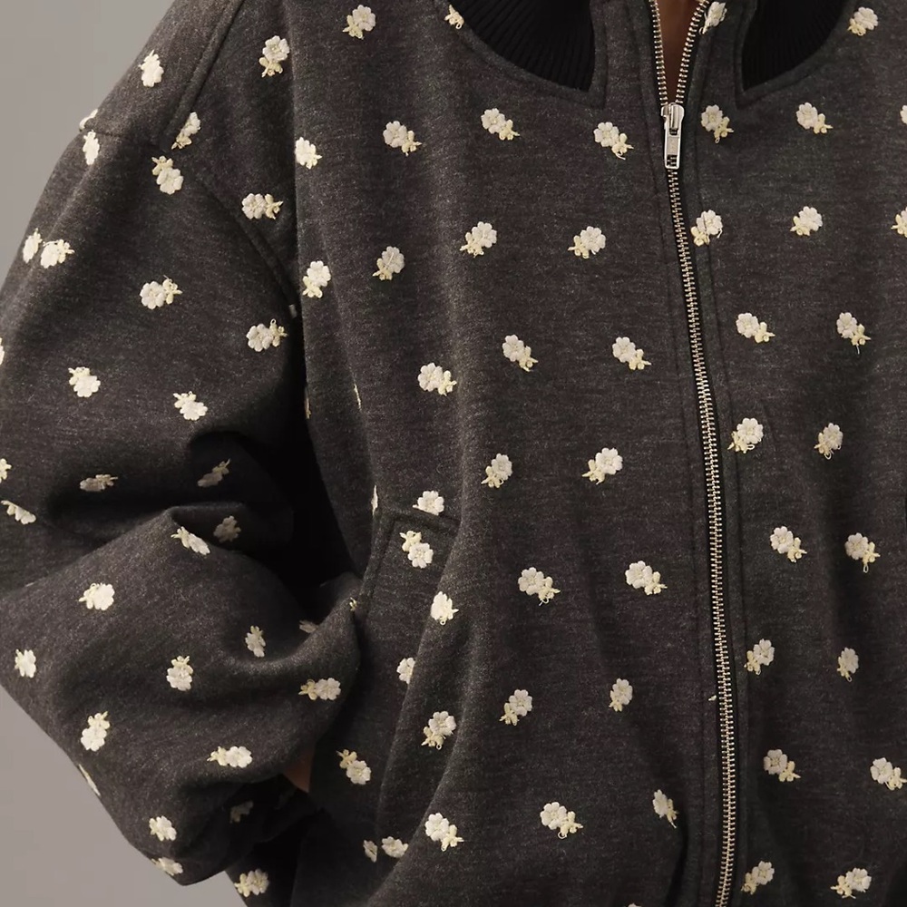 Anthropologie Maeve embroidered bubble coat - Picture 3 of 4